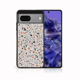 PROTEMIO MY ART Védőburkolat a Google Pixel 8a BEIGE TERRAZZO-hoz (162)