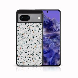 PROTEMIO MY ART Védőburkolat a Google Pixel 8a-hez GREY TERRAZZO (163)