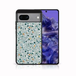 PROTEMIO MY ART Védőburkolat a Google Pixel 8a-hez BLUE TERRAZZO (164)