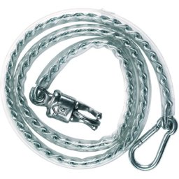 Kerbl láncos kikötő PVC bevonattal, pánikhoroggal és karabinerrel (140 cm)