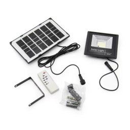 Solar Light 50W napelemes alkony kapcsolós LED lámpa távírányítóval - fekete