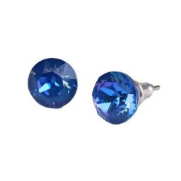 ART CRYSTELLA Fülbevaló, "Capri" kék SWAROVSKI(R) kristállyal, 8 mm, ART CRYSTELLA(R)
