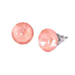 ART CRYSTELLA Fülbevaló, flamingó opál SWAROVSKI(R) kristállyal, 8 mm, ART CRYSTELLA(R)