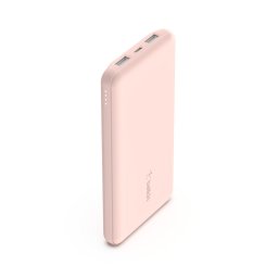 Belkin BOOST CHARGE USB-C hordozható akkumulátor, 10 000 mAh, 15 W, rózsaszín