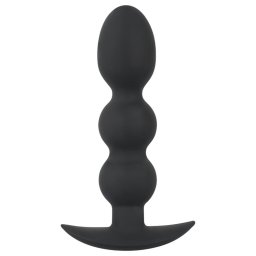 Black Velvets Heavy - 145g-os gömbös anál plug (fekete)