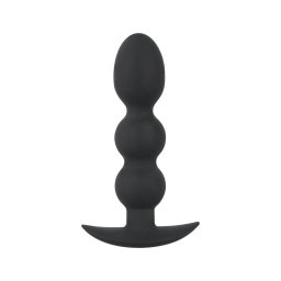 Black Velvets Heavy - 145 g-os gömbös anál plug (fekete)
