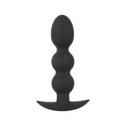 Black Velvets Heavy - 145g-os gömbös anál plug (fekete)