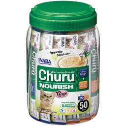 Inaba Cat Vet Churu Nourish jutalomfalatok - csirke & tonhal 50 x 14 g