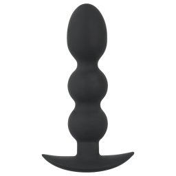 Black Velvets Heavy - 145 g-os gömbös anál plug (fekete)