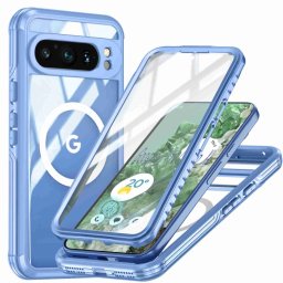 DUAL MAGSAFE Kétoldalas védőburkolat Google Pixel 9 Pro XL kék