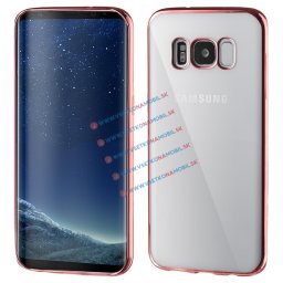 METALLIC Samsung Galaxy S8 Plus szilikon borítás rózsaszín
