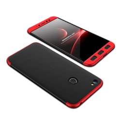 360° védőtok Xiaomi Redmi Note 5A Prime fekete (piros)