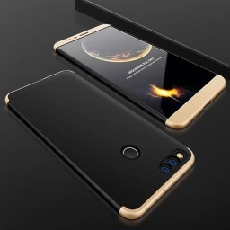 360° Honor 7X fekete-arany védőburkolat