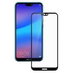 3D Edzett üveg Huawei P20 Lite fekete