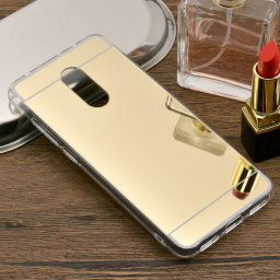 Xiaomi Redmi 5 tükör szilikon borítás arany