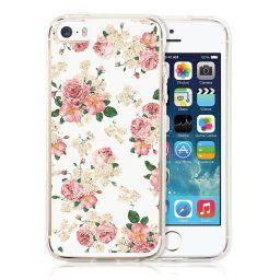 PROTEMIO MY ART kryt Apple iPhone 5 / 5S / SE PINK ROSES (016)
