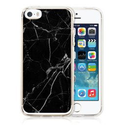 PROTEMIO MY ART kryt Apple iPhone 5 / 5S / SE BLACK MARBLE (142)