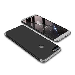 360° védőtok Huawei Y7 Prime 2018 fekete (ezüst)