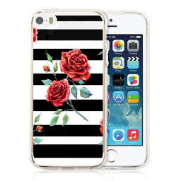 PROTEMIO MY ART kryt Apple iPhone 5 / 5S / SE BLACK - WHITE (034) (034)