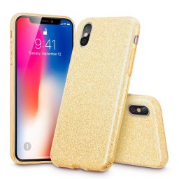 SHINING Védőtok Apple iPhone XS Max arany