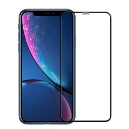 3D Edzett (edzett) üveg Apple iPhone XR / iPhone 11 fekete