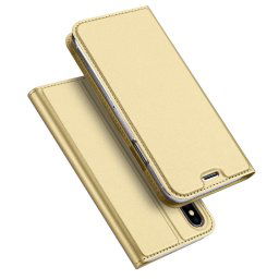 DUX könyves tok Apple iPhone XS Max arany