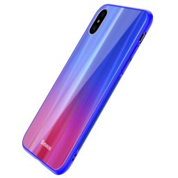 BASEUS LASER tok Apple iPhone X / XS kék / piros