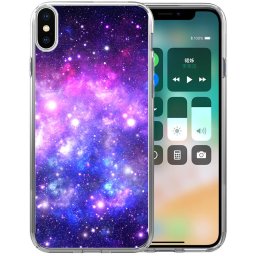 PROTEMIO MY ART Védőburkolat Apple iPhone XS Max GALAXY (015)