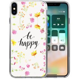 PROTEMIO MY ART Védőburkolat Apple iPhone XS Max BE HAPPY (019)