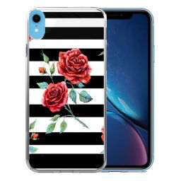PROTEMIO MY ART Védőburkolat Apple iPhone XR BLACK WHITE (034)