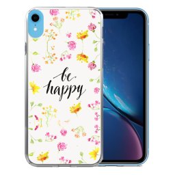 PROTEMIO MY ART Védőburkolat Apple iPhone XR BE HAPPY (019)