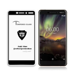 3D edzett üveg Nokia 6.1 fekete