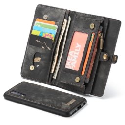 WALLET 2 az 1-ben pénztárcával Samsung Galaxy A50 fekete