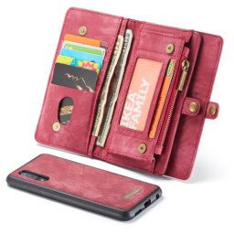 WALLET Tok pénztárcával 2 az 1-ben Samsung Galaxy A50 piros