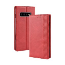 BUSINESS pénztárca tok Samsung Galaxy S10 piros