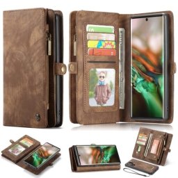 WALLET Tok pénztárcával 2 az 1-ben Samsung Galaxy Note 10+ barna