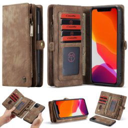 WALLET Tok pénztárcával 2 az 1-ben Apple iPhone 11 Pro barna
