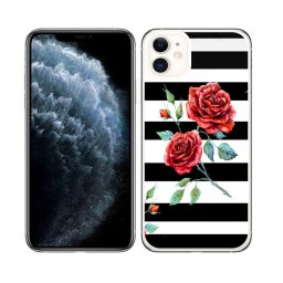 PROTEMIO MY ART Védőtok Apple iPhone 11 BLACK - WHITE (034)