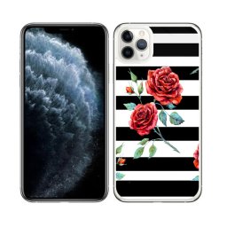 PROTEMIO MY ART Védőtok Apple iPhone 11 Pro Max BLACK - WHITE (034)
