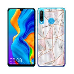 PROTEMIO MY ART Védőtok Huawei P30 Lite PINK MARBLE (143)