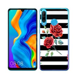 PROTEMIO MY ART Védőtok Huawei P30 Lite BLACK - WHITE (034)