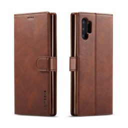 IMEEKE Wallet tok Samsung Galaxy Note 10 Plus sötétbarna