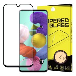 3D Edzett üveg Samsung Galaxy A51 fekete