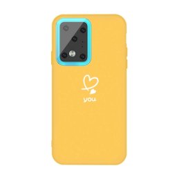 Aranyos szilikon tok Samsung Galaxy S20 Ultra sárga