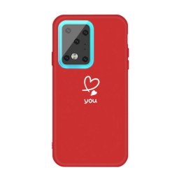 Aranyos szilikon tok Samsung Galaxy S20 Ultra piros