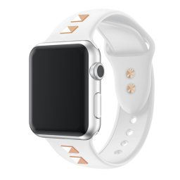 Szíj Apple Watch 9 / 8 / 7 (45mm) / 6 / SE / 5 / 4 (44 mm) / 1, 2, 3 (42 mm) fehér