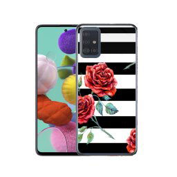 PROTEMIO MY ART Védőburkolat Samsung Galaxy A51 BLACK WHITE (034)