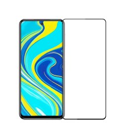 3D edzett üveg Xiaomi Redmi Note 9 Pro fekete