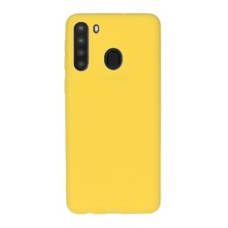 RUBBER Gumi borítás Samsung Galaxy A21 sárga