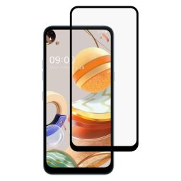 3D Edzett üveg LG K51s / K61 fekete
